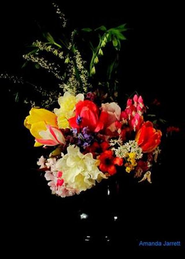 April floral arrangement 2018,cut flowers,flower arranging,The Garden Website,Amanda Jarrett,Amanda's Garden Consulting