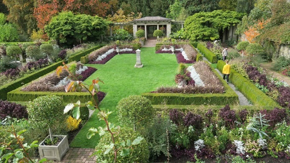 Hatley Castle's Italian Garden