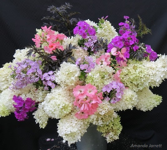 August floral arrangements,cut flowers