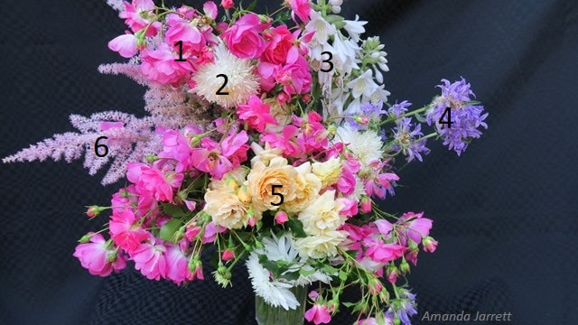 July flower arrangement,cut flowers